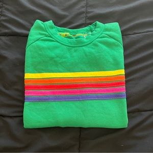 AVIATOR NATION 5 STRIPE CREW SWEATSHIRT